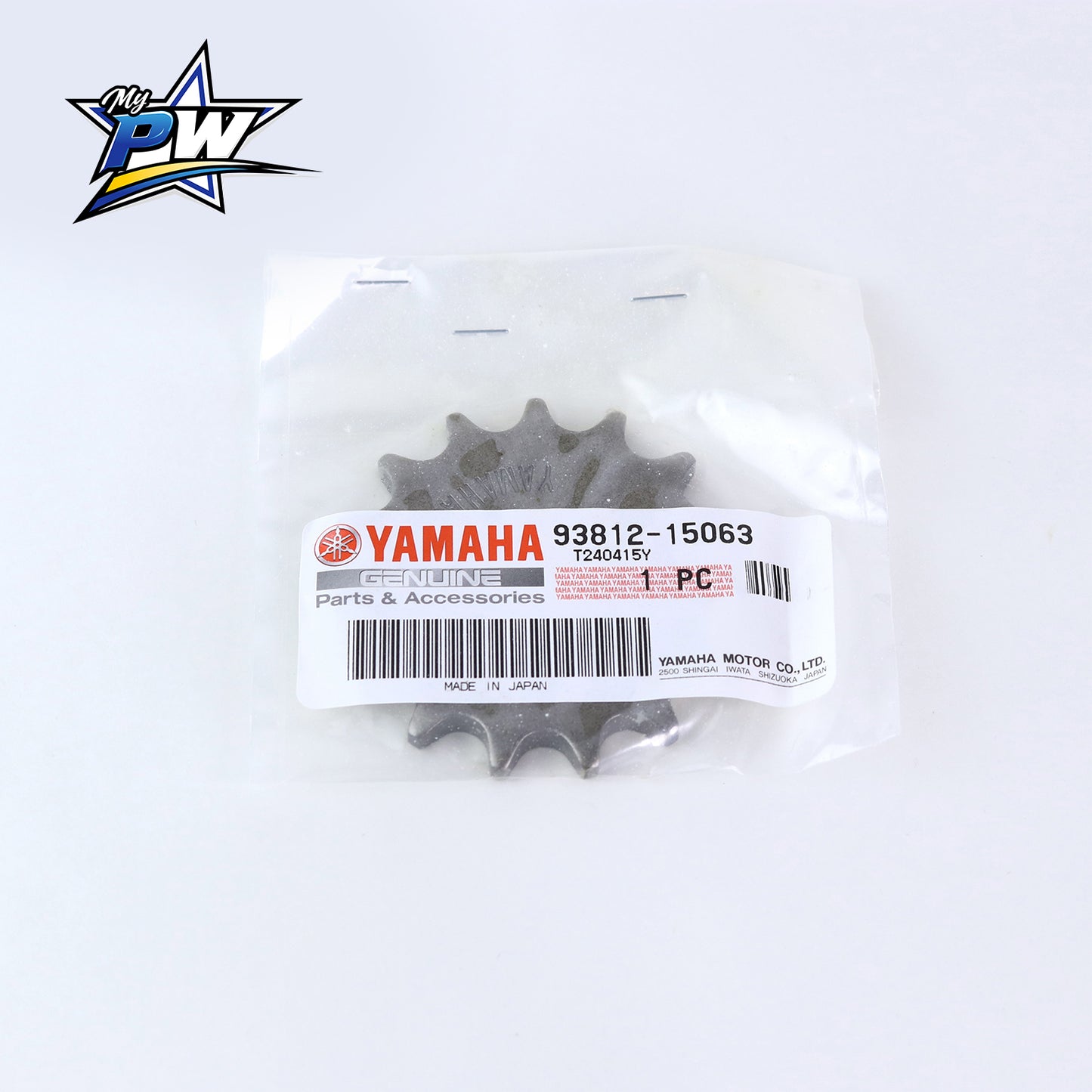 K-16 - Pignon de sortie de boîte Yamaha PW 80 93812-15063