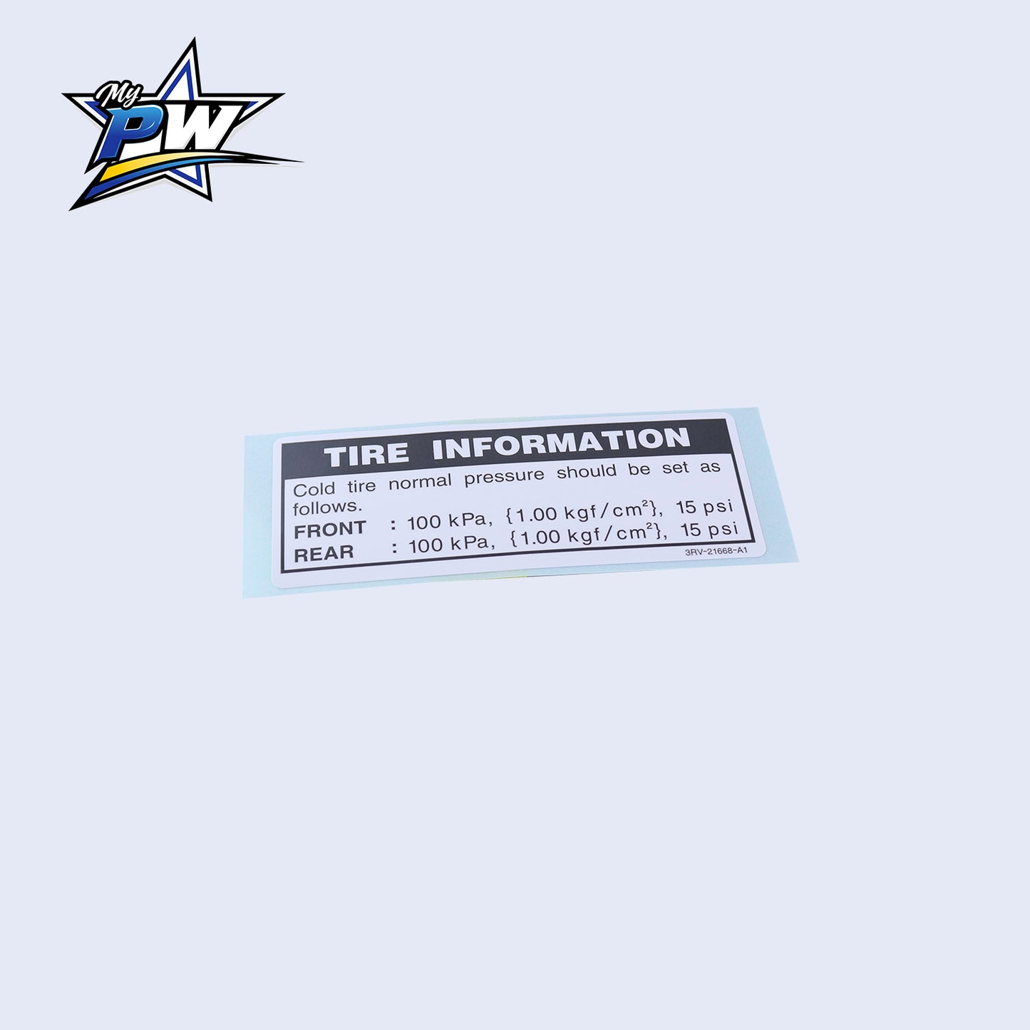R-17- Stickers label tire YAMAHA PW 80 3RV-21668-A0