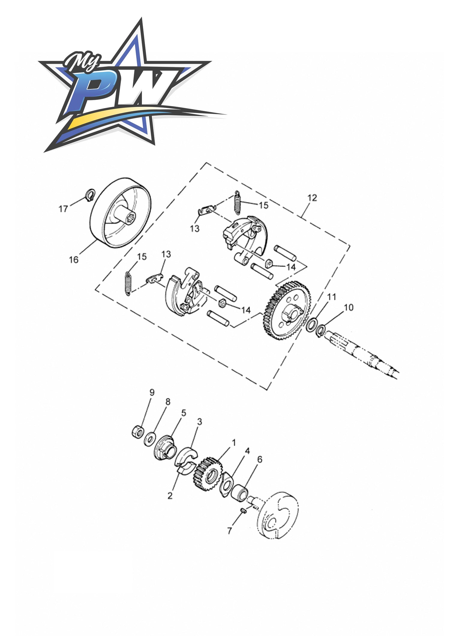 I - EMBRAYAGE PW50
