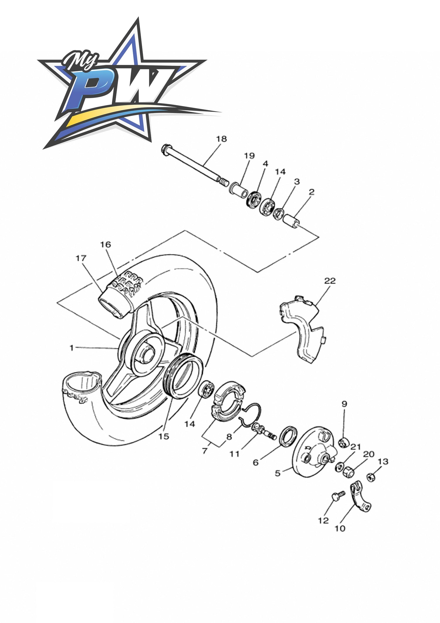 T - ROUE AVANT PW50