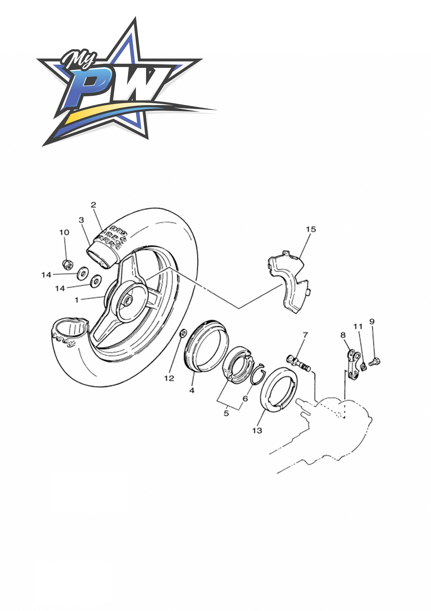 U - ROUE ARRIERE PW50
