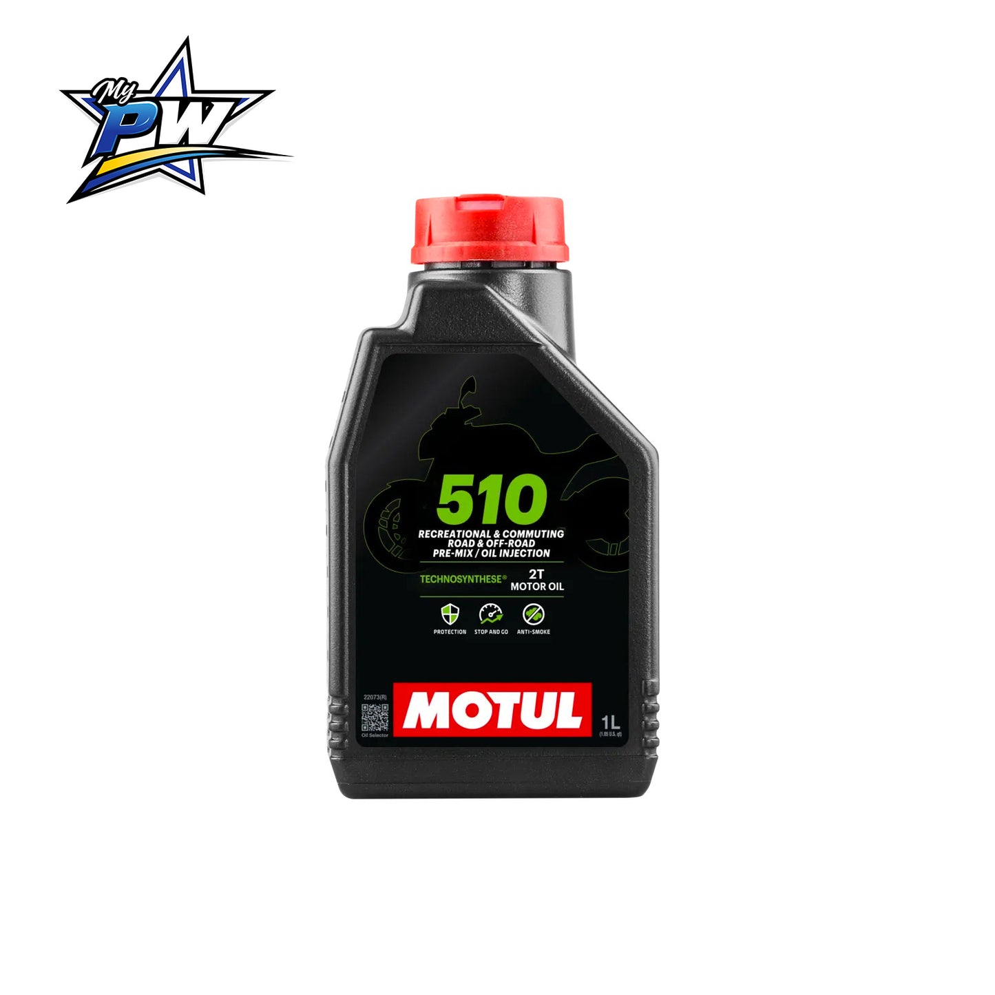 4-2 - Huile moteur 2T MOTUL 510 PRE MIX YAMAHA PW 80